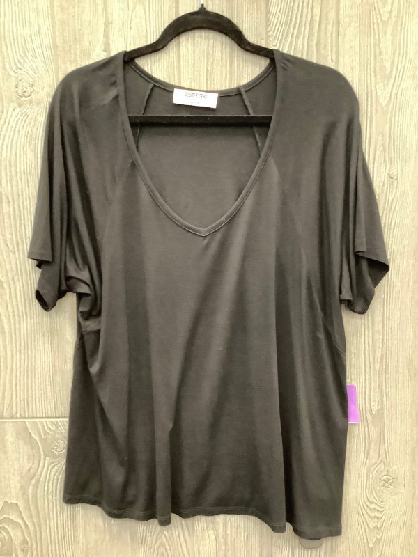 Top Short Sleeve By Double Zero In Black, Size: M For Cheap