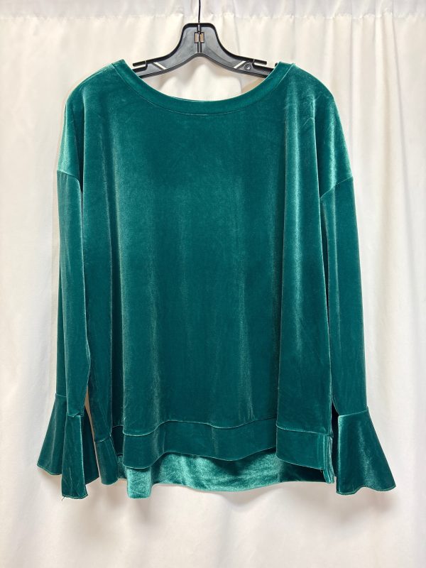 Top Long Sleeve By Worthington In Green, Size: Xlp Online now