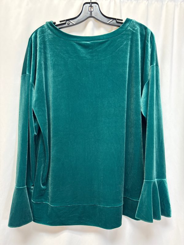 Top Long Sleeve By Worthington In Green, Size: Xlp Online now