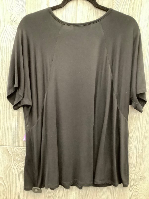 Top Short Sleeve By Double Zero In Black, Size: M For Cheap