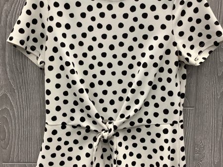 Top Short Sleeve By Talbots In Polkadot Pattern, Size: M Cheap