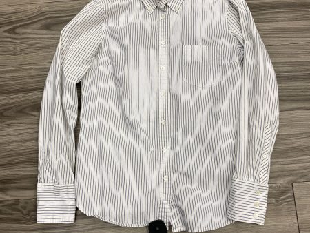 Top Long Sleeve By J. Crew In Striped Pattern, Size: M For Cheap