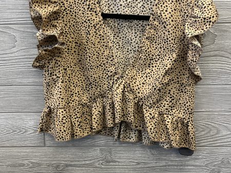 Top Short Sleeve By Shein In Animal Print, Size: S on Sale