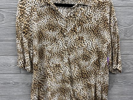 Top Short Sleeve By Clothes Mentor In Animal Print, Size: M Supply