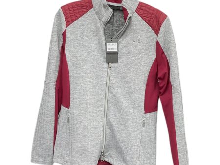 Athletic Jacket By Clothes Mentor In Grey, Size: L For Cheap