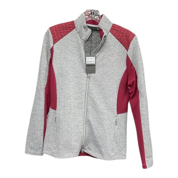 Athletic Jacket By Clothes Mentor In Grey, Size: L For Cheap