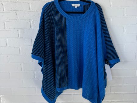 Poncho By Vince Camuto In Blue, Size: L Hot on Sale