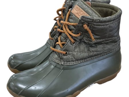 Boots Rain By Sperry In Green, Size: 6 Hot on Sale