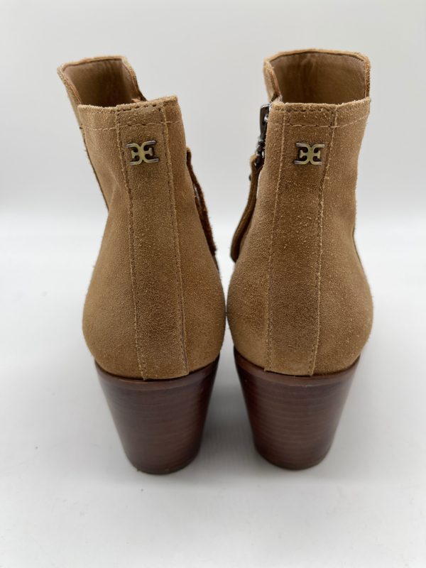 Boots Ankle Heels By Sam Edelman In Tan, Size: 9.5 Sale