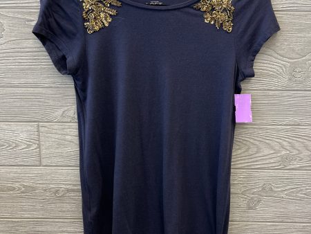 Top Short Sleeve By Loft In Blue, Size: Xs For Cheap