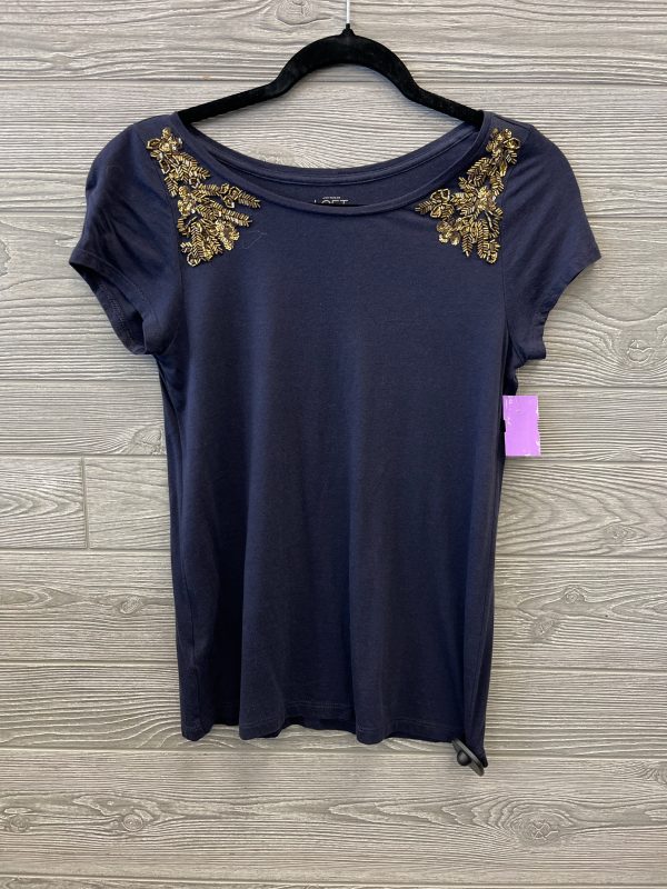 Top Short Sleeve By Loft In Blue, Size: Xs For Cheap