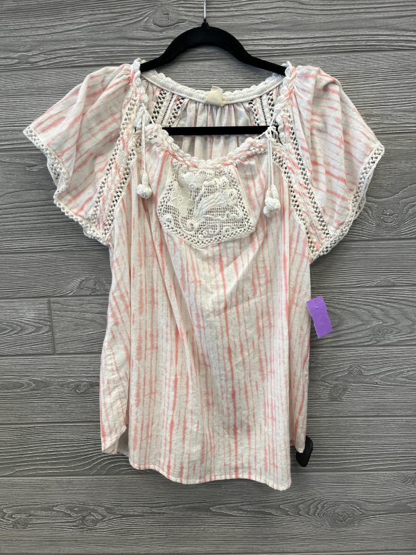 Top Short Sleeve By Clothes Mentor In Pink, Size: M Fashion