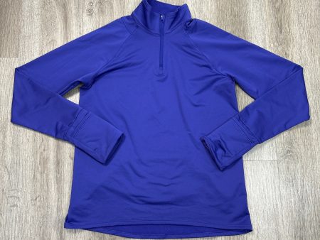 Athletic Top Long Sleeve Collar By Athleta In Purple, Size: Xs For Discount