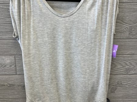 Top Short Sleeve By Express In Grey, Size: Xs Online Sale