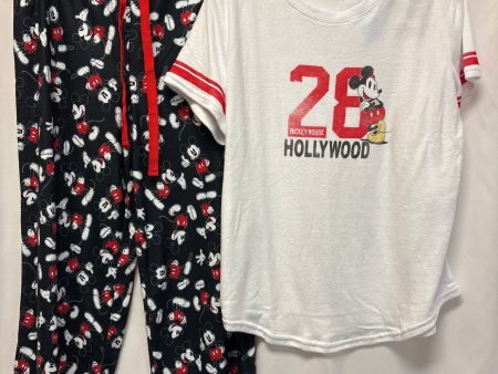 Pajamas 2pc By Disney Store In White, Size: L Cheap