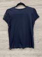 Top Short Sleeve By Nine West In Blue, Size: M Fashion