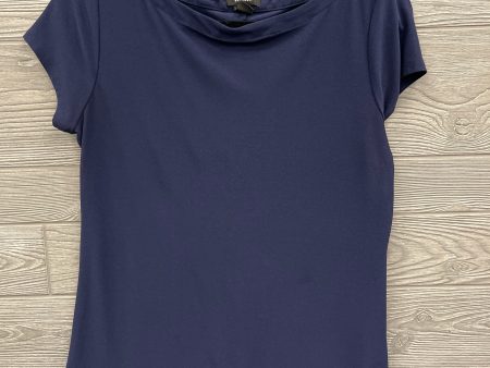 Top Short Sleeve By Halogen In Blue, Size: M Online Sale