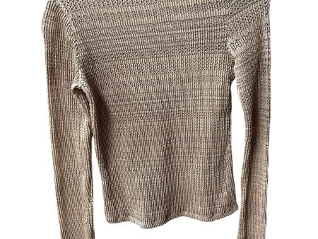 Top Long Sleeve By Zara In Tan, Size: M Discount