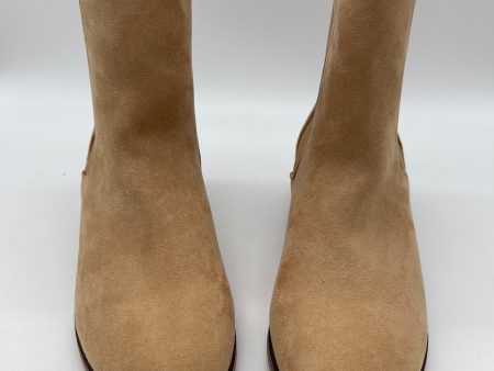 Boots Ankle Heels By Clothes Mentor In Tan, Size: 7.5 For Sale