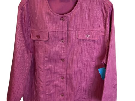 Cardigan By Alfred Dunner In Pink, Size: 1x Online Hot Sale