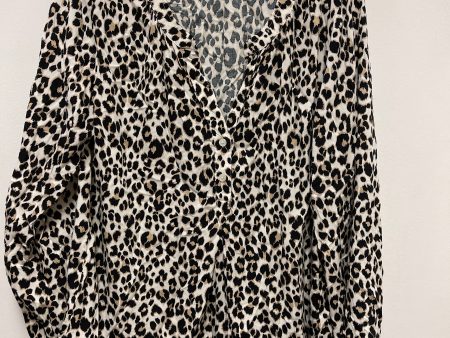 Top Long Sleeve By Old Navy In Animal Print, Size: L Online