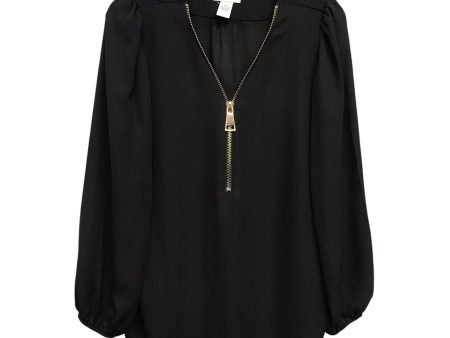 Top Ls By Carmen By Carmen Marc Valvo In Black, Size:M For Cheap