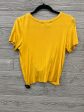 Top Short Sleeve By Clothes Mentor In Yellow, Size: M on Sale