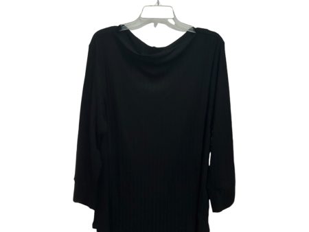 Top Long Sleeve Basic By Lane Bryant In Black, Size: 2x on Sale