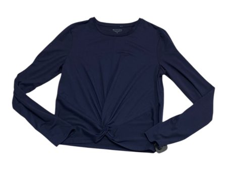 Athletic Top Long Sleeve Crewneck By Athleta In Navy, Size: M Online Sale