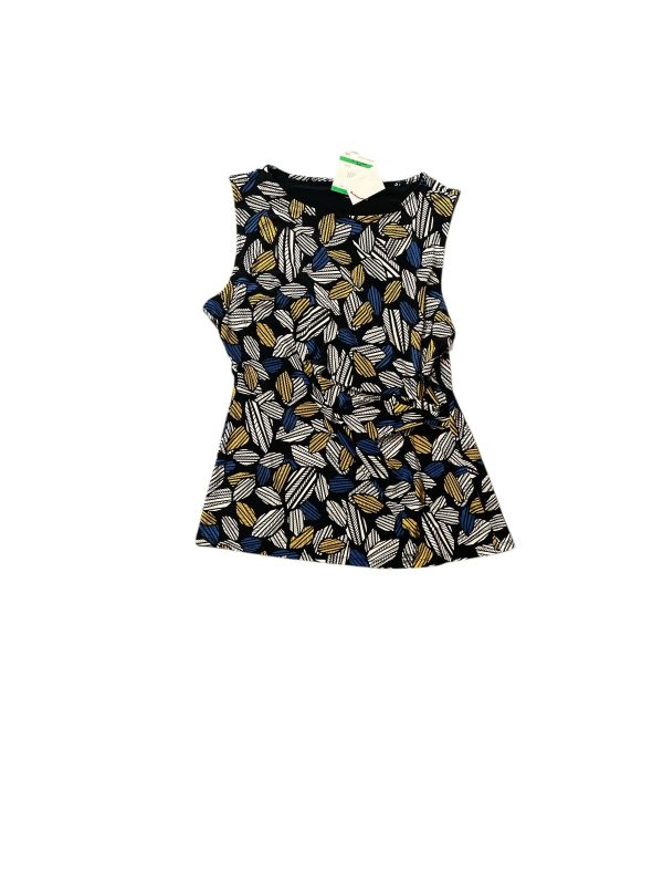 Top Sleeveless Basic By Anne Klein In Blue & Gold, Size: L Cheap