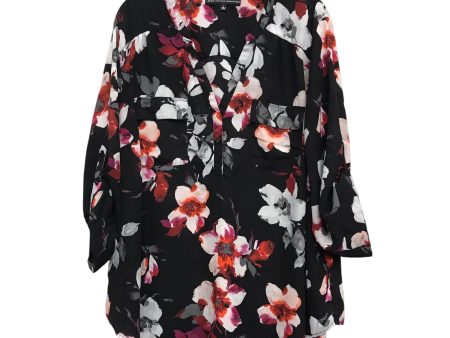 Top Ls By Torrid In Floral Print, Size:3X Online Hot Sale