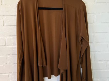 Cardigan By ATTITUDES BY RENEE In Brown, Size: L Hot on Sale