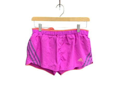 Athletic Shorts By Adidas In Orange & Purple, Size: S For Discount