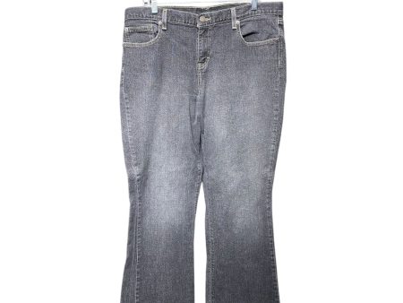 Jeans Boot Cut By Calvin Klein In Grey, Size: 14 Fashion