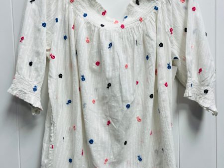 Top Short Sleeve By Gap In Blue & Pink, Size: L Online Hot Sale