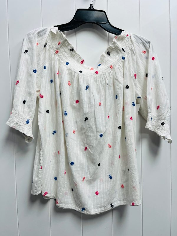 Top Short Sleeve By Gap In Blue & Pink, Size: L Online Hot Sale