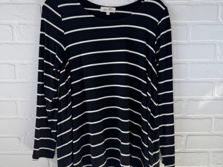 Top Long Sleeve By PUELLA In Black & Cream, Size: M Fashion