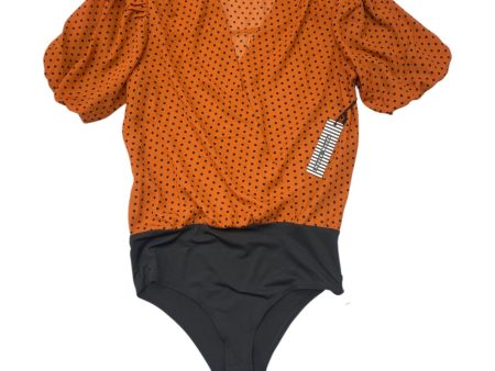 Bodysuit By Haute Monde In Black & Orange, Size: S Online now