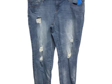 Jeans Skinny By Torrid In Blue Denim, Size:22 For Sale