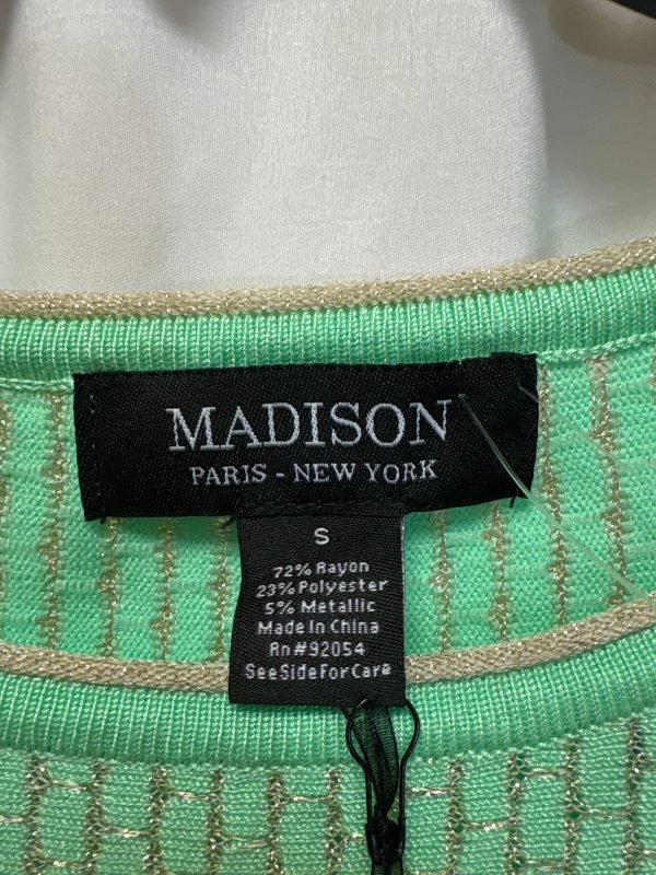 Top 3 4 Sleeve By Madison In Green, Size: S Sale