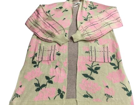 Cardigan By Cato In Pink & Tan, Size: Xl Hot on Sale