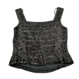 Top Sleeveless By Carmen Marc Valvo In Black & Gold, Size: M Online now