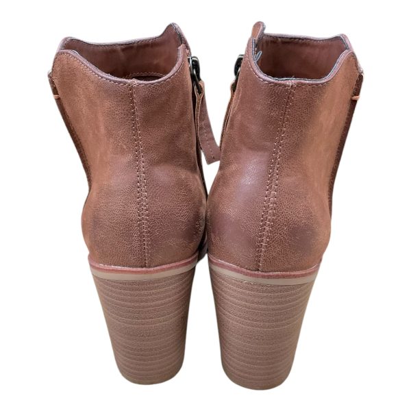 Boots Ankle Heels By Mia In Tan, Size: 7.5 on Sale