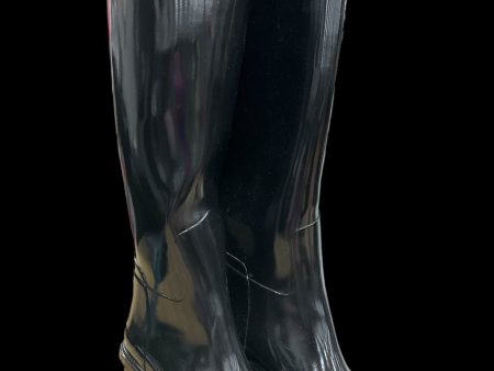 Boots Rain By Hunter In Black, Size: 5 Online now