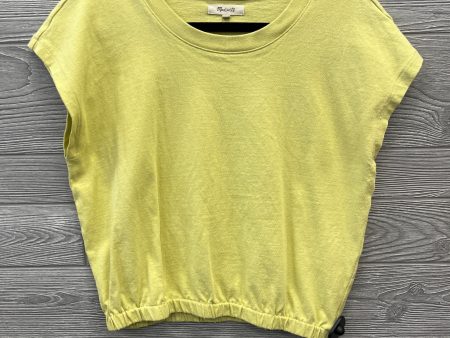 Top Short Sleeve By Madewell In Yellow, Size: M Cheap