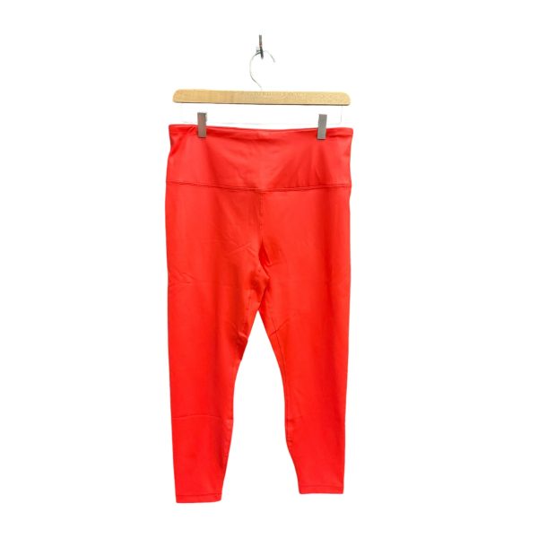 Athletic Leggings By 90 Degrees By Reflex In Red, Size: L Sale