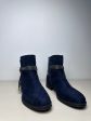 Boots Ankle Flats By G. C. Shoes In Blue, Size: 8 Hot on Sale