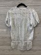 Top Short Sleeve By Loft In Grey, Size: Xs on Sale