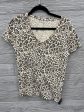 Top Short Sleeve By Gap In Animal Print, Size: M on Sale