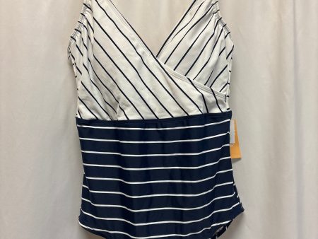 Swimsuit By Kona Sol In Blue & White, Size: L Sale